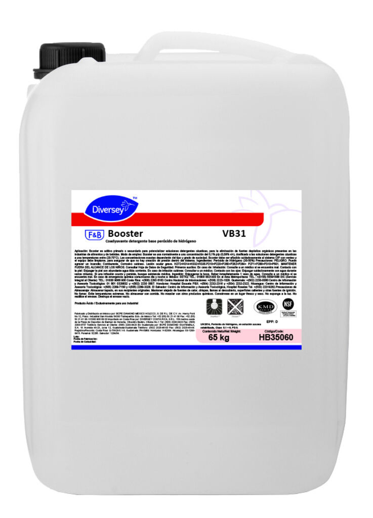 BOOSTER VB31 65kg - Coadyuvante detergente base peróxido de hidrógeno